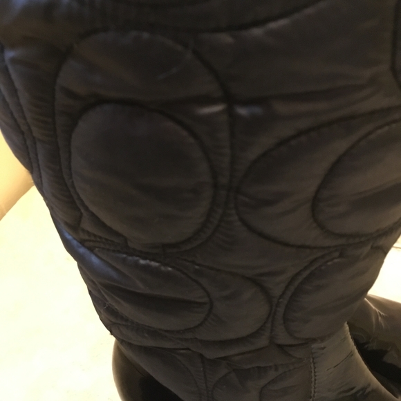 NEW COACH CANTINA QUILTED BOOTS IN BLACK size 6.5 - Picture 10 of 12